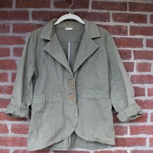 Vintage Army Green Blazer